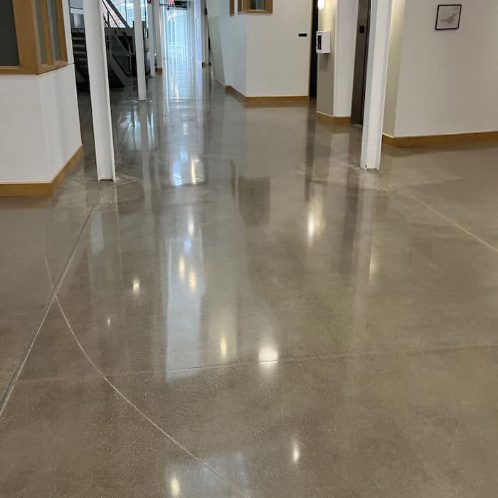 Concrete floor refinishing – after